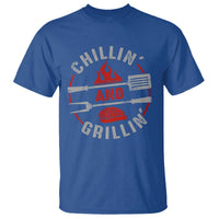Funny BBQ Lover T Shirt Chillin And Grillin Smoker Grilling Pitmaster - Wonder Print Shop
