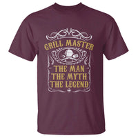 BBQ Grilling Pitmaster T Shirt Grill Master The Man The Myth The Legend - Wonder Print Shop
