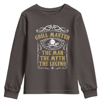 BBQ Grilling Pitmaster Youth Sweatshirt Grill Master The Man The Myth The Legend