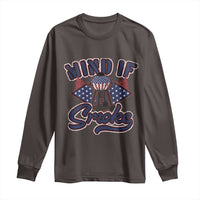 Funny BBQ Grilling Long Sleeve Shirt Mind If I Smoke Smoker