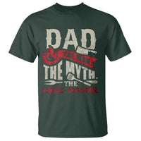 Funny BBQ Grilling Pitmaster T Shirt Dad The Man The Myth The Grill Master - Wonder Print Shop