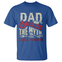 Funny BBQ Grilling Pitmaster T Shirt Dad The Man The Myth The Grill Master - Wonder Print Shop