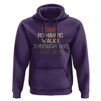 Funny BBQ Grilling Hoodie I Enjoy Romantic Walks Through The Meat Dept
