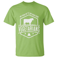 Funny Vegetarians My Food Shits On Your Food T Shirt - Wonder Print Shop