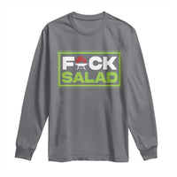 Funny BBQ Lover Long Sleeve Shirt Fxxk Salad Anti Vegan Jokes