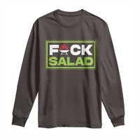 Funny BBQ Lover Long Sleeve Shirt Fxxk Salad Anti Vegan Jokes