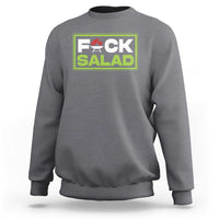 Funny BBQ Lover Sweatshirt Fxxk Salad Anti Vegan Jokes