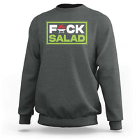 Funny BBQ Lover Sweatshirt Fxxk Salad Anti Vegan Jokes