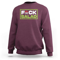 Funny BBQ Lover Sweatshirt Fxxk Salad Anti Vegan Jokes