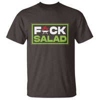 Funny BBQ Lover T Shirt Fxxk Salad Anti Vegan Jokes - Wonder Print Shop