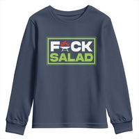 Funny BBQ Lover Youth Sweatshirt Fxxk Salad Anti Vegan Jokes