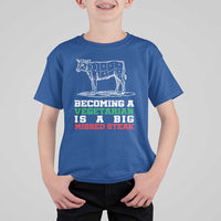 Vegetarian Jokes T Shirt For Kid Becoming A Vegetarian Is A Big Missed Steak