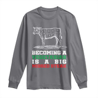 Vegetarian Jokes Long Sleeve Shirt Becoming A Vegetarian Is A Big Missed Steak