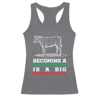Vegetarian Jokes Racerback Tank Top Becoming A Vegetarian Is A Big Missed Steak