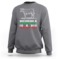 Vegetarian Jokes Sweatshirt Becoming A Vegetarian Is A Big Missed Steak