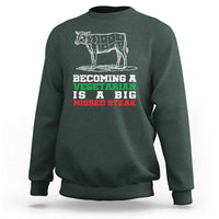 Vegetarian Jokes Sweatshirt Becoming A Vegetarian Is A Big Missed Steak