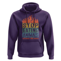 Funny BBQ Lover Hoodie Stop Eating Animals Without BBQ Sauce Anti Vegan Jokes