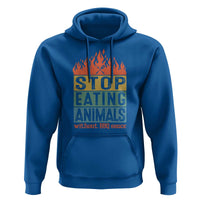 Funny BBQ Lover Hoodie Stop Eating Animals Without BBQ Sauce Anti Vegan Jokes