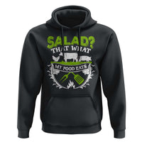 Funny BBQ Lover Hoodie Salad That's What My Food Eats Anti Vegan Jokes