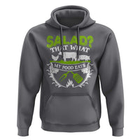 Funny BBQ Lover Hoodie Salad That's What My Food Eats Anti Vegan Jokes
