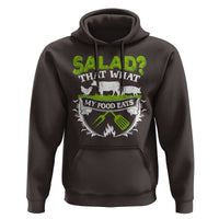 Funny BBQ Lover Hoodie Salad That's What My Food Eats Anti Vegan Jokes