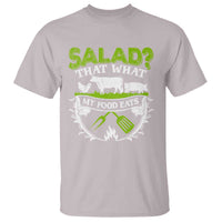Funny BBQ Lover T Shirt Salad That's What My Food Eats Anti Vegan Jokes - Wonder Print Shop