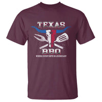 Texas BBQ Lover T Shirt Where Every Bite Is Legendary Texan Flag - Wonder Print Shop
