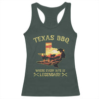 Texas BBQ Lover Racerback Tank Top Where Every Bite Is Legendary Cowboy Grilling Pitmaster