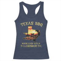 Texas BBQ Lover Racerback Tank Top Where Every Bite Is Legendary Cowboy Grilling Pitmaster