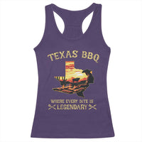 Texas BBQ Lover Racerback Tank Top Where Every Bite Is Legendary Cowboy Grilling Pitmaster