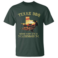 Texas BBQ Lover T Shirt Where Every Bite Is Legendary Cowboy Grilling Pitmaster - Wonder Print Shop