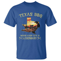 Texas BBQ Lover T Shirt Where Every Bite Is Legendary Cowboy Grilling Pitmaster - Wonder Print Shop