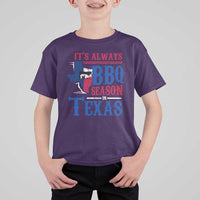 Texas BBQ Lover T Shirt For Kid It's Always BBQ Season In Texas