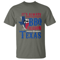 Texas BBQ Lover T Shirt It's Always BBQ Season In Texas - Wonder Print Shop