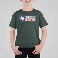Don't Mess With Texas BBQ T Shirt For Kid Texan Flag Grilling Pitmaster