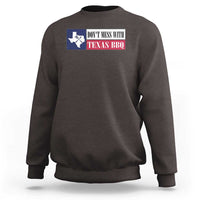 Don't Mess With Texas BBQ Sweatshirt Texan Flag Grilling Pitmaster