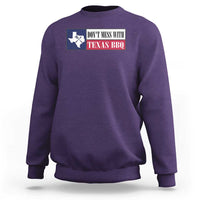 Don't Mess With Texas BBQ Sweatshirt Texan Flag Grilling Pitmaster