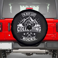 Rock Collector Spare Tire Cover I'm Not Lost I'm Collecting Rocks Geologist