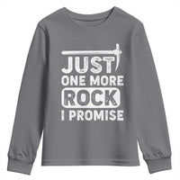 Rock Collector Youth Sweatshirt Just One More Rock I Promise