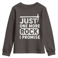 Rock Collector Youth Sweatshirt Just One More Rock I Promise