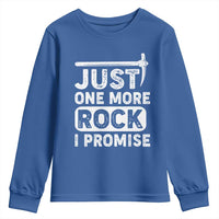 Rock Collector Youth Sweatshirt Just One More Rock I Promise