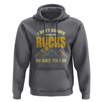 Geologist Hoodie I Don't Always Stop And Look At Rocks