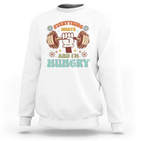 Gymer Sweatshirt Everything Hurts And I'm Hungry - Wonder Print Shop