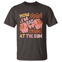 Gymer T Shirt Down Bad Crying At The Gym Groovy Bow Coquette - Wonder Print Shop