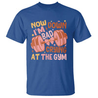 Gymer T Shirt Down Bad Crying At The Gym Groovy Bow Coquette - Wonder Print Shop