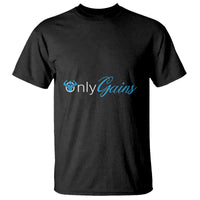 Funny Gymer T Shirt Only Gains Fitness - Wonder Print Shop