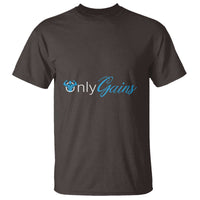 Funny Gymer T Shirt Only Gains Fitness - Wonder Print Shop