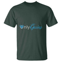 Funny Gymer T Shirt Only Gains Fitness - Wonder Print Shop