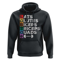 LGBTQ Gymer Hoodie Lats Glutes Biceps Triceps Quads