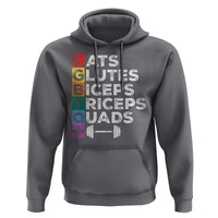 LGBTQ Gymer Hoodie Lats Glutes Biceps Triceps Quads